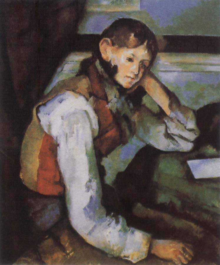 Paul Cezanne Boy in a Red Waistcoat